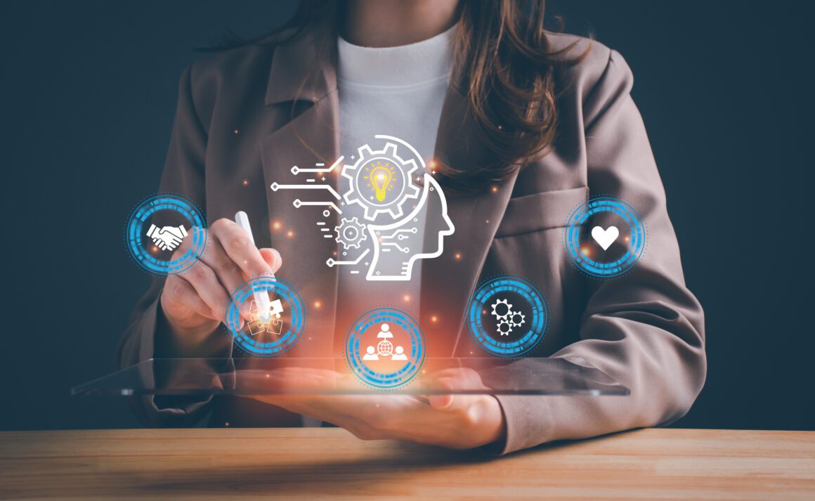 Power soft skills, multi skills responsibility HR human resources concept. personal attribute development, digital Personality, problem solving, adaptability, leadership, creativity, collaboration Human Resource Management (HR)